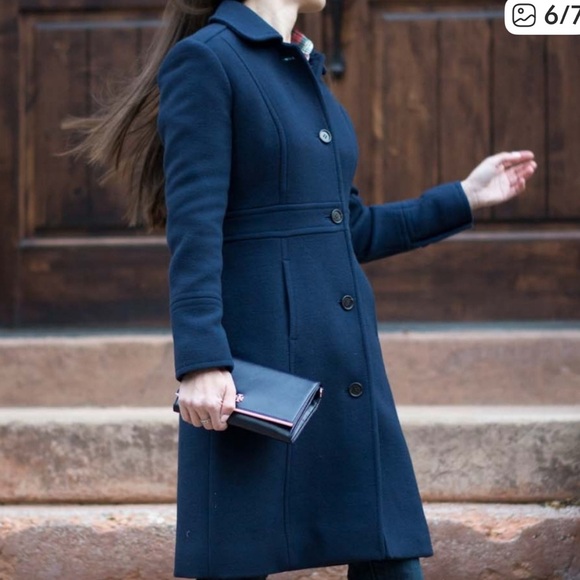 J. Crew Lady Day Coat Black Size 16 - Picture 9 of 9